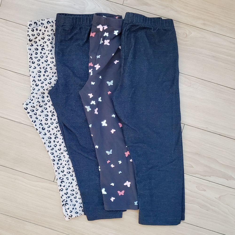 H&M Cat & Jack Capri Leggings Bundle Medium